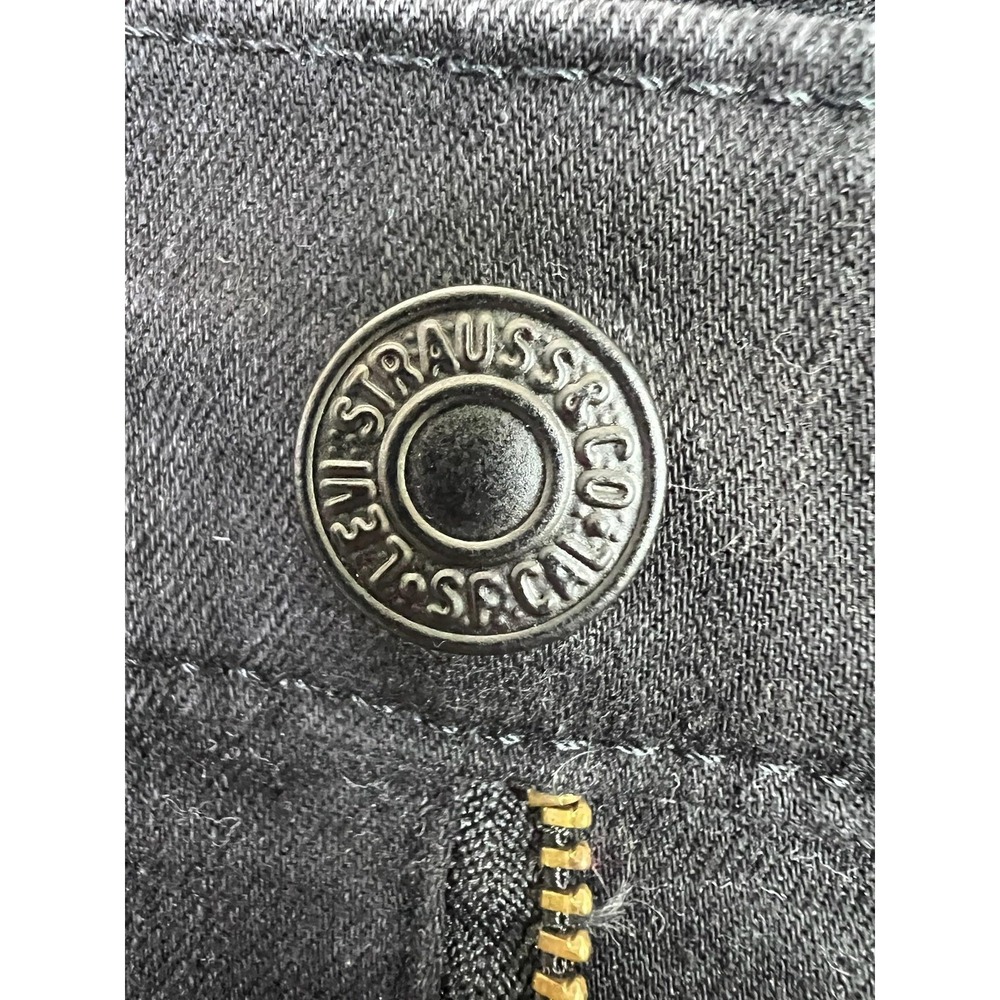 Levis 720 High Rise Super Skinny Jeans Womens 30x30 Black Dark Wash Stretch - Picture 6 of 16